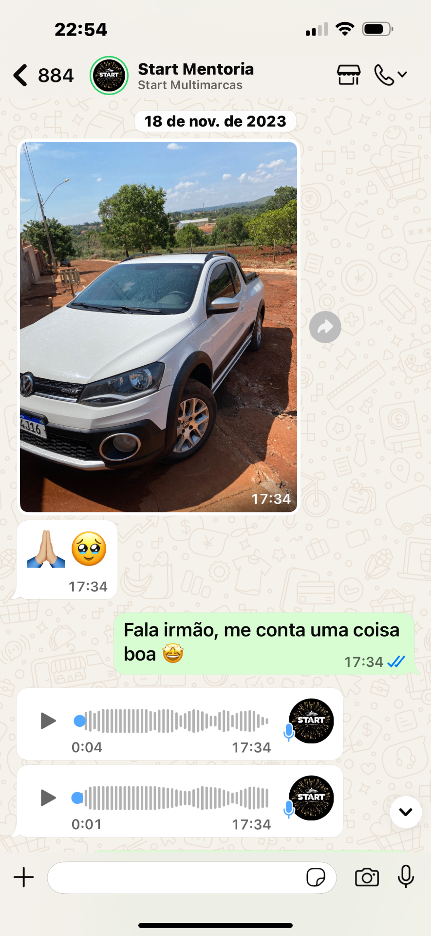 Print de resultado real 1 de aluno do Mapa 1K