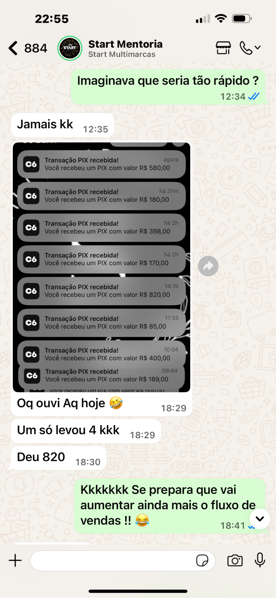 Print de resultado real 4 de aluno do Mapa 1K
